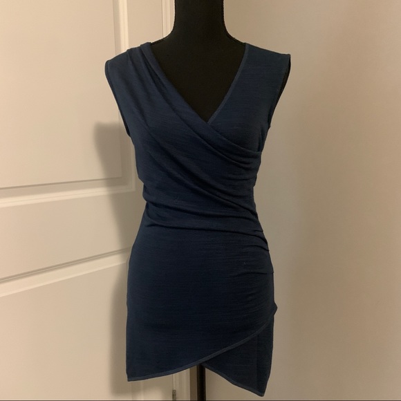 Le Chateau Slate Blue Sleeveless Crossover - Picture 5 of 12